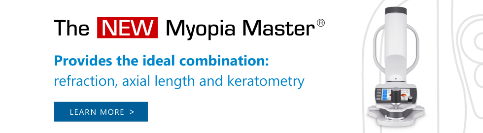 The NEW Myopia Master® - Provides the ideal combination: refraction, axial length and keratometry